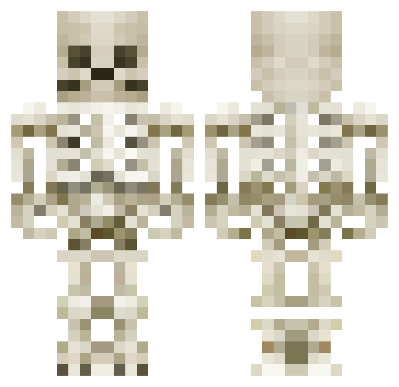 MrWompy Minecraft skin, front and back view