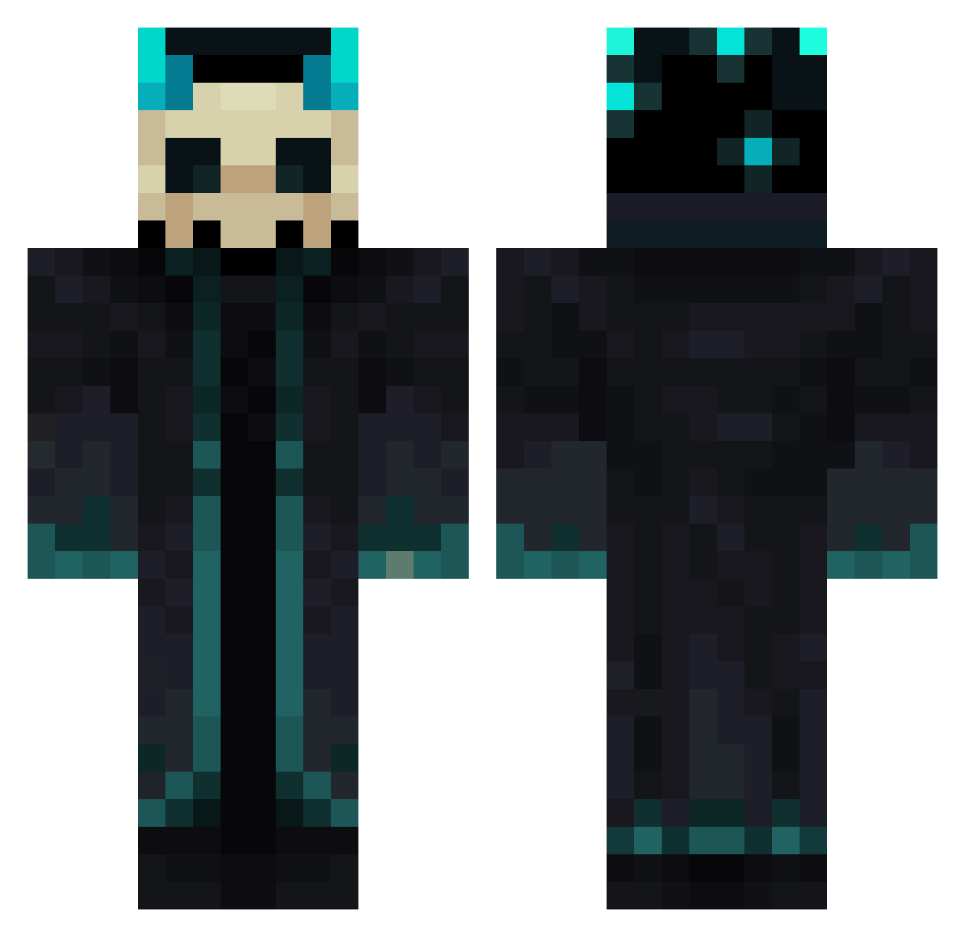 hulajnoga99 Minecraft skin, front and back view