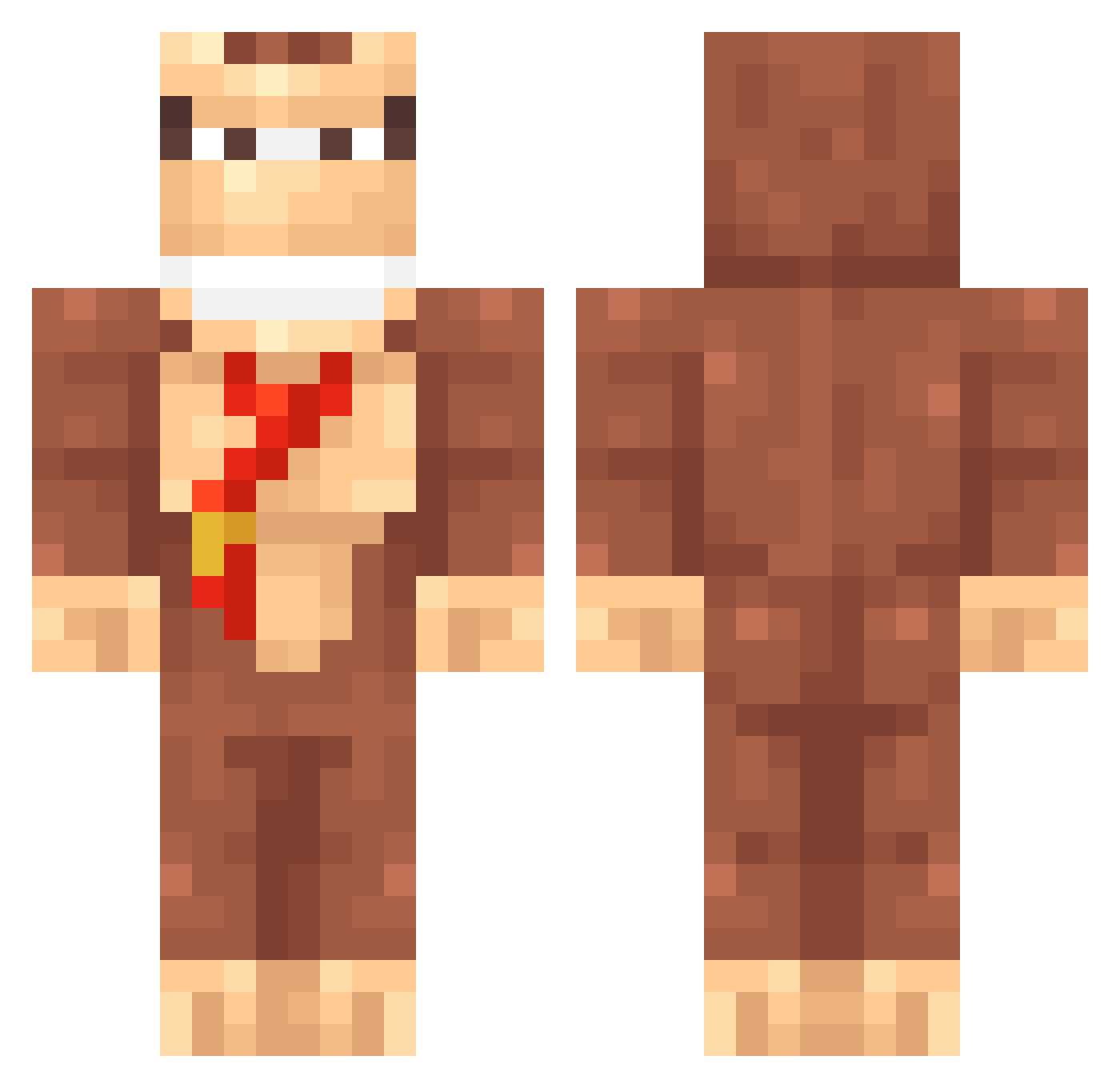 MrFaaland Minecraft skin, front and back view