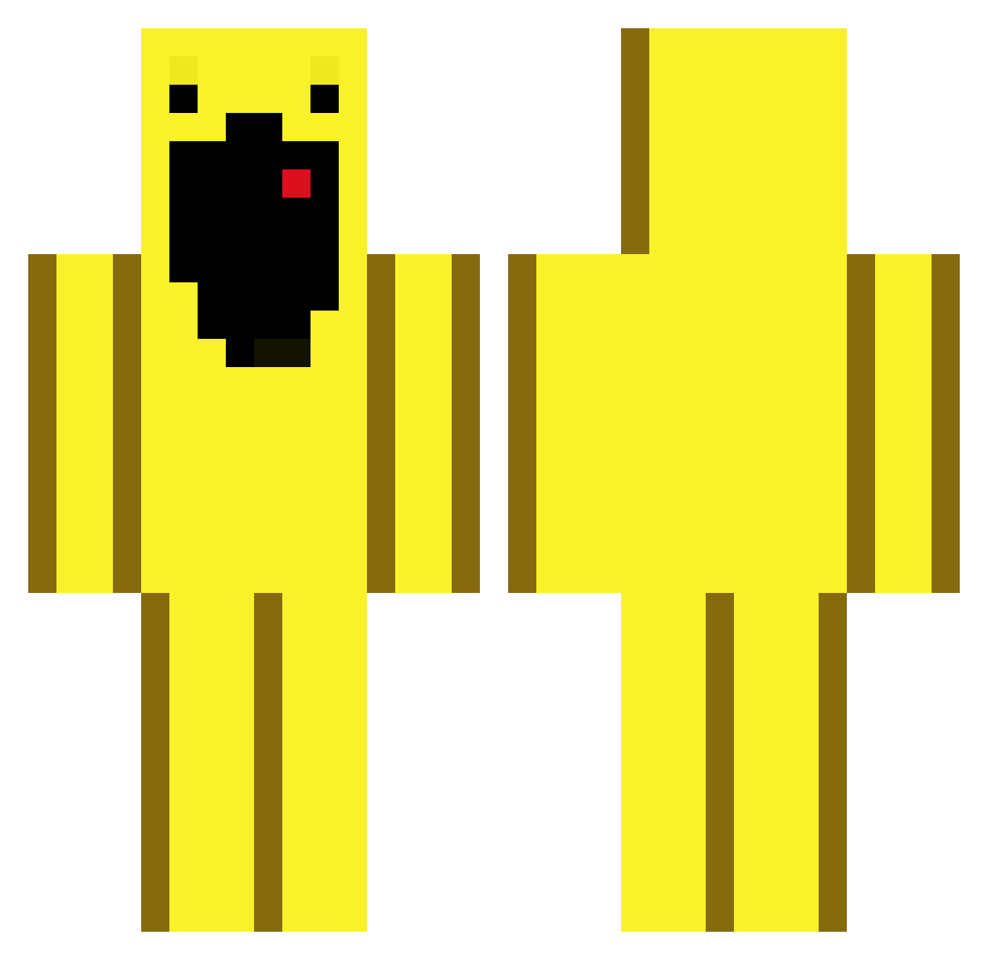Sompendaali Minecraft skin, front and back view