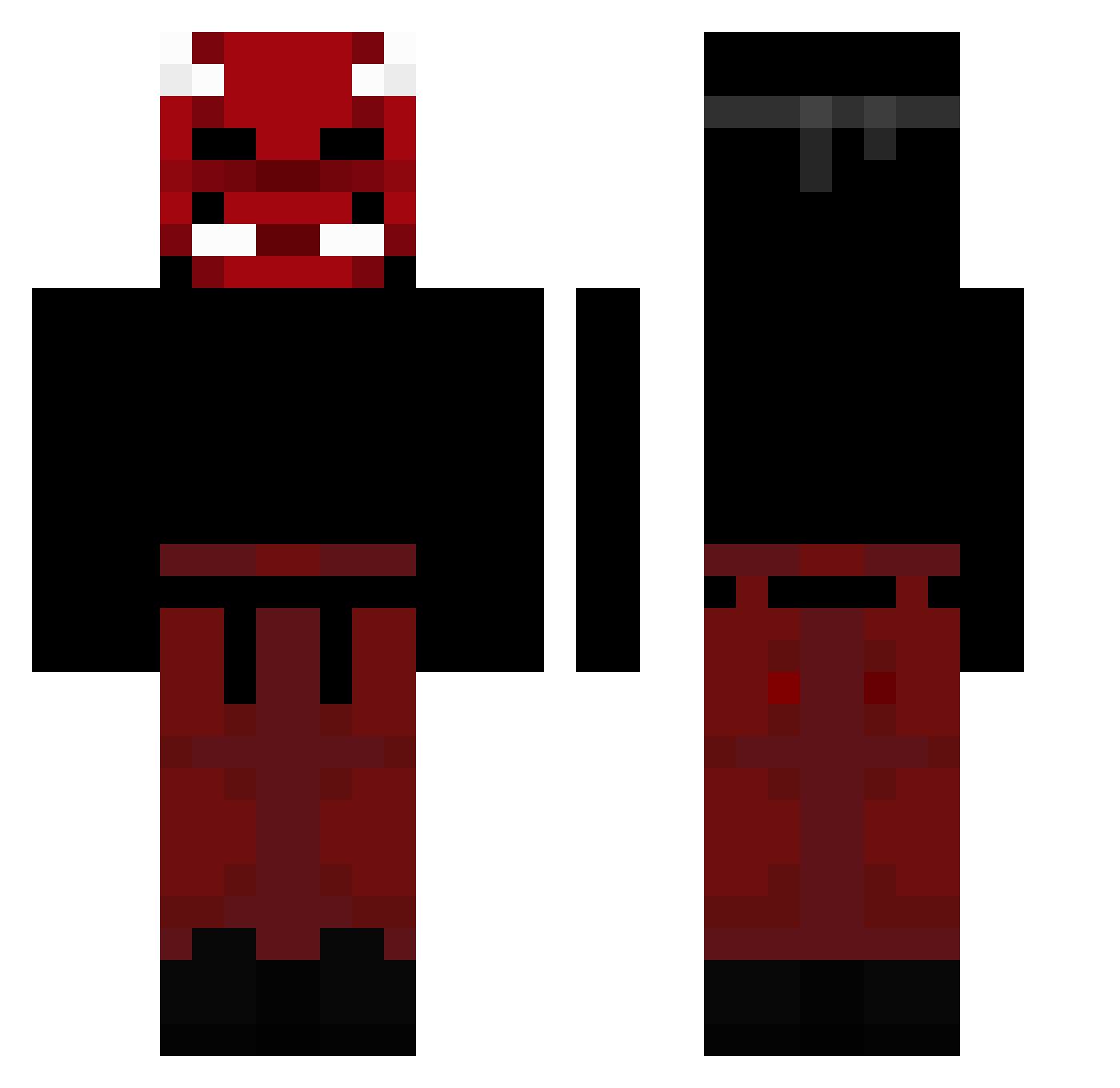 Krycha7789 Minecraft skin, front and back view