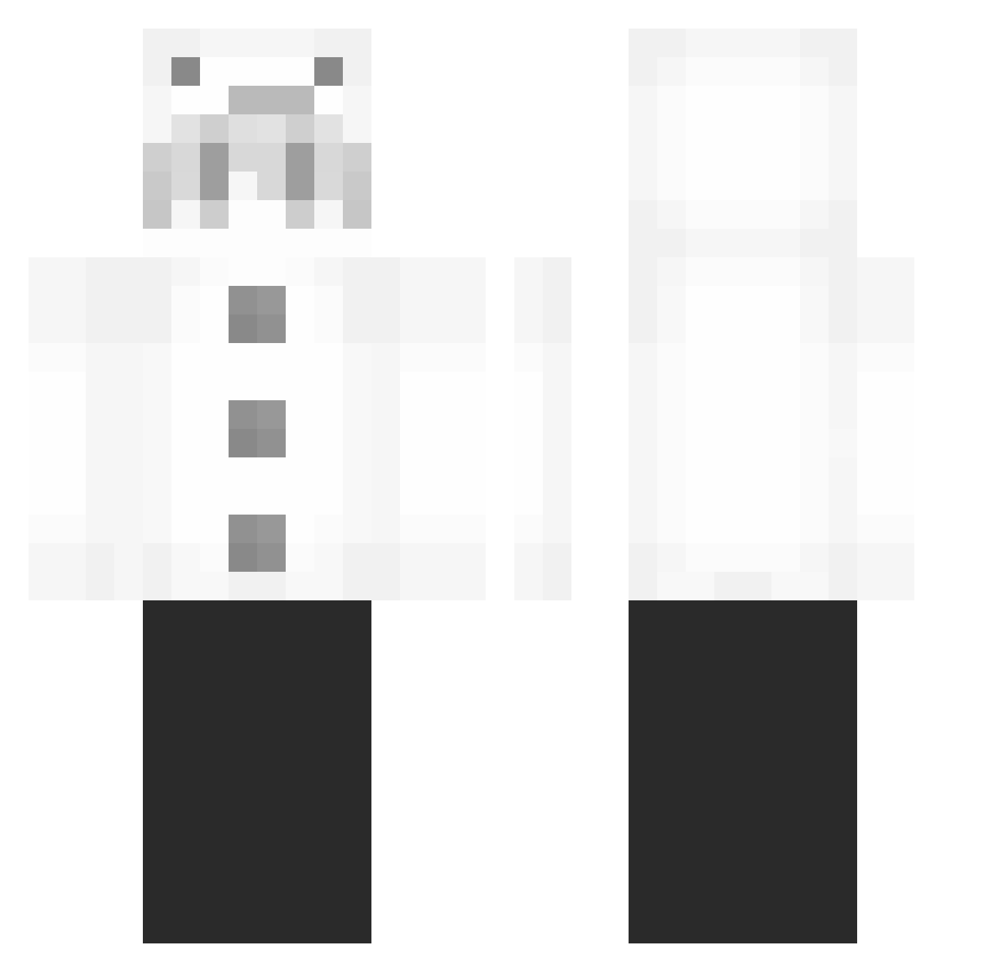 mochi332 Minecraft skin, front and back view