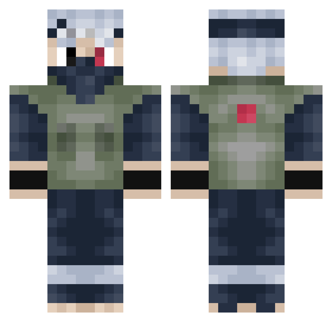 GuhNarly_ Minecraft skin, front and back view
