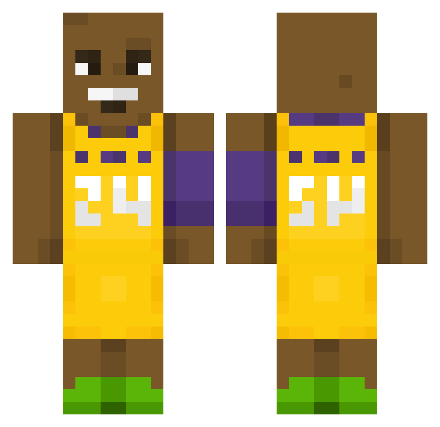 FlodeyyOnZaa Minecraft skin, front and back view