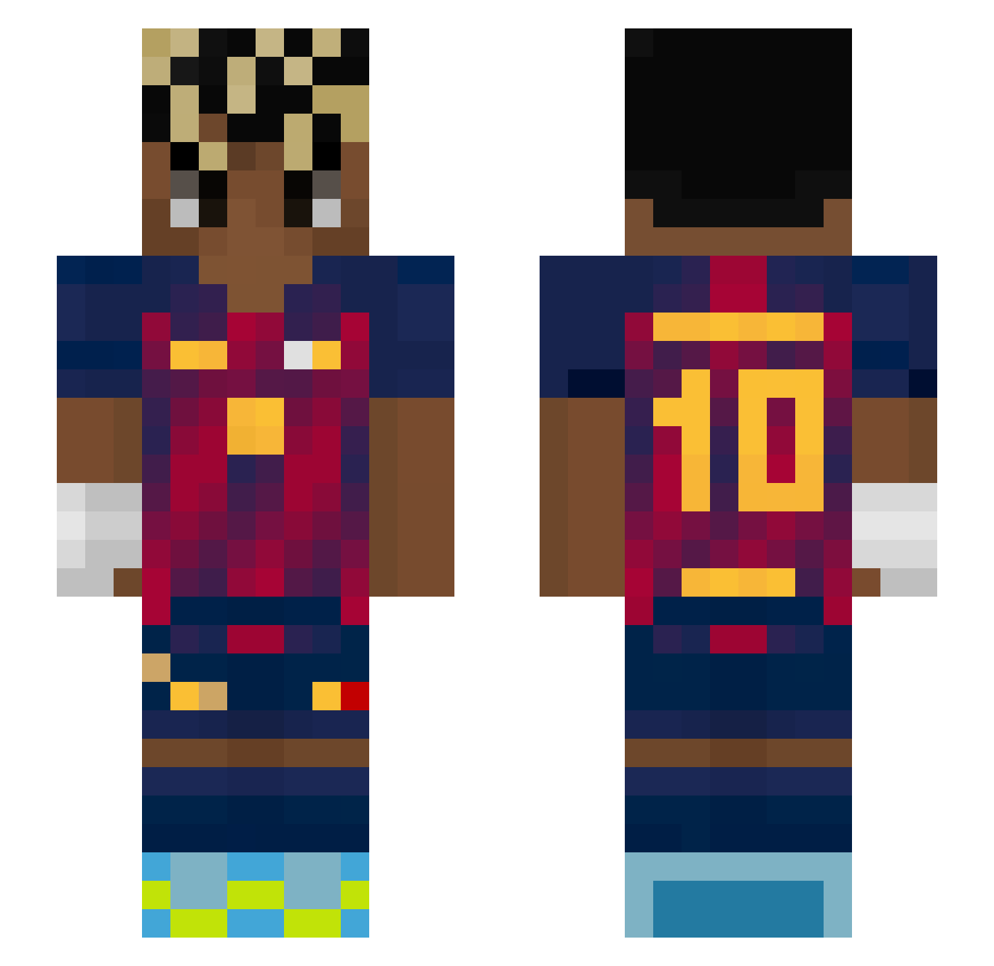 nosaboM_ Minecraft skin, front and back view