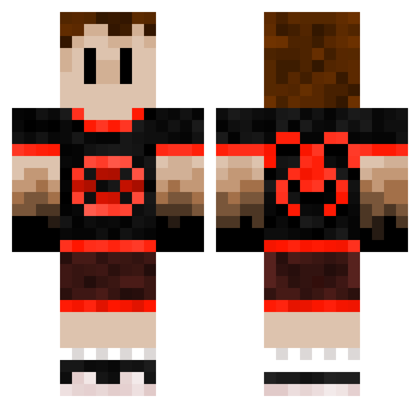 ChampionJosh2011 Minecraft skin, front and back view