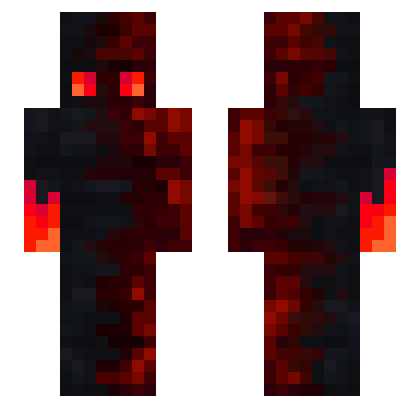larsmueck Minecraft skin, front and back view