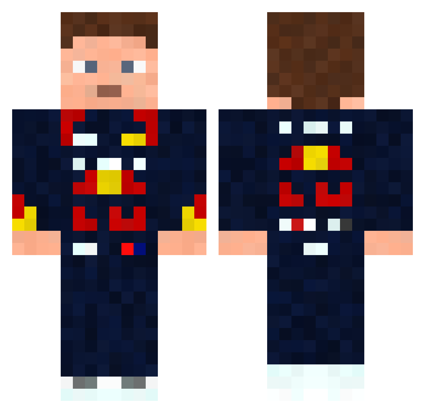 Max_fastappen Minecraft skin, front and back view