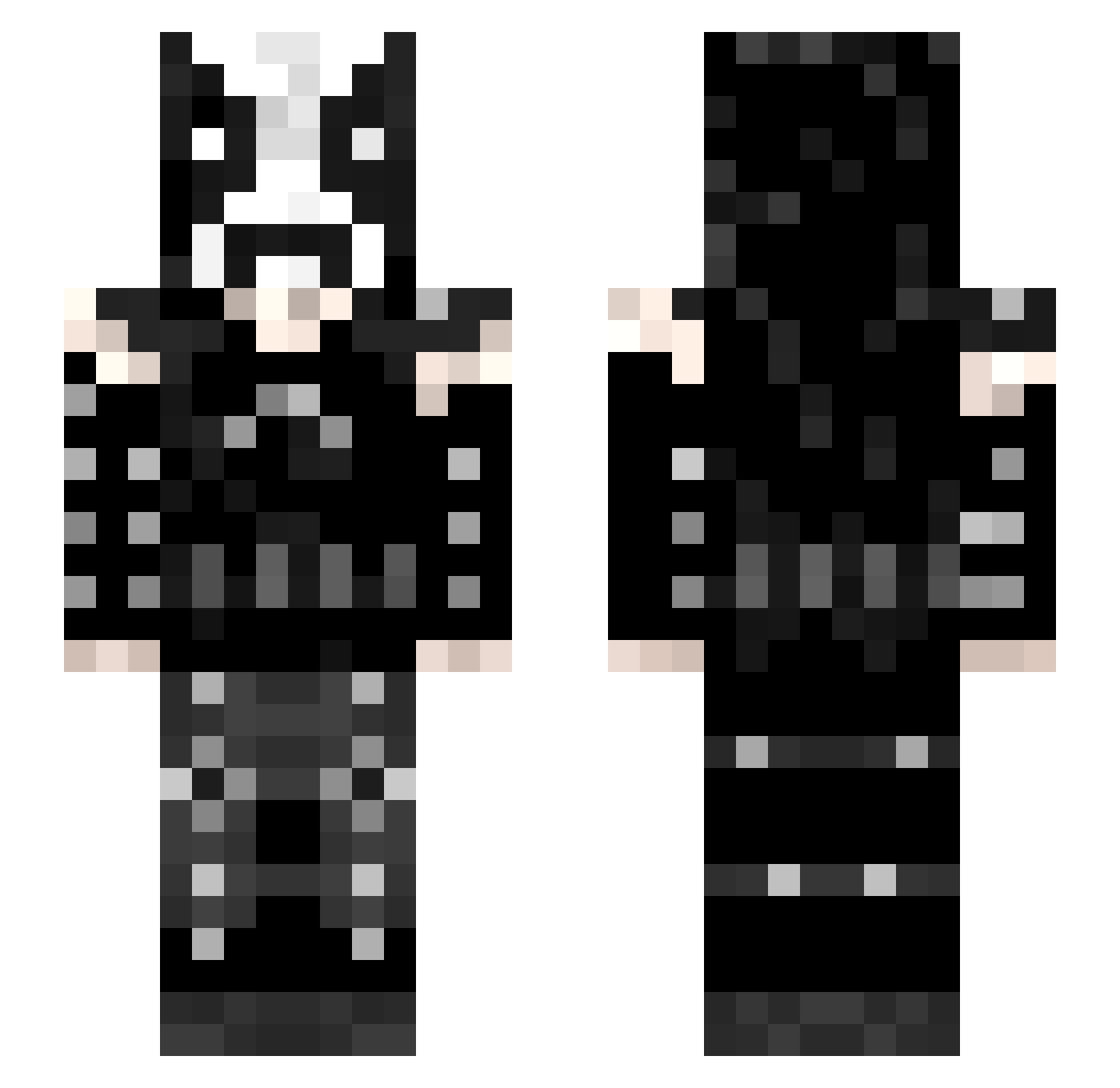 ZurnaciBaba Minecraft skin, front and back view