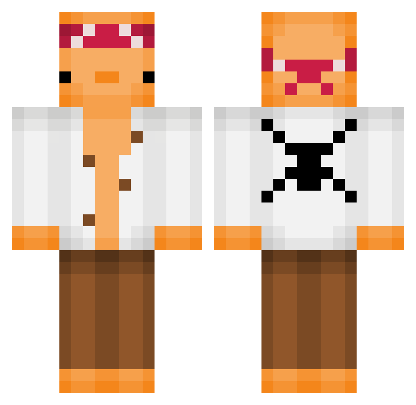 EX0TICk_ Minecraft skin, front and back view