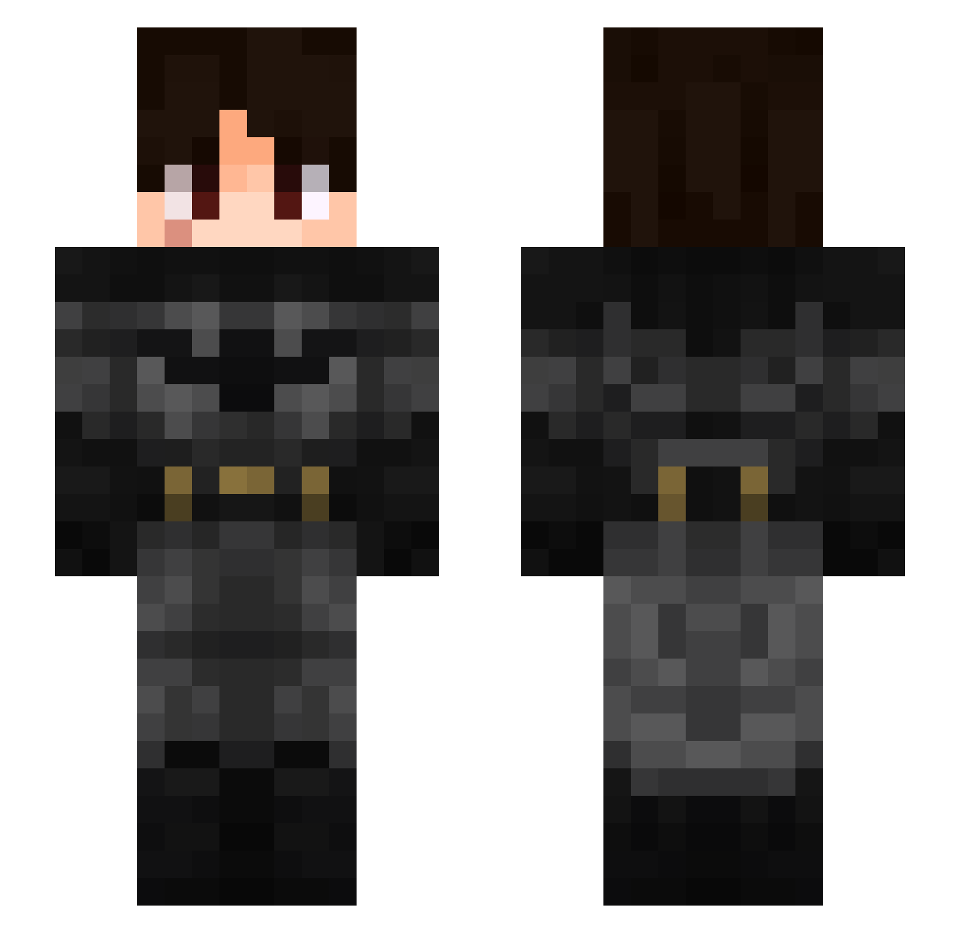 0nn Minecraft skin, front and back view