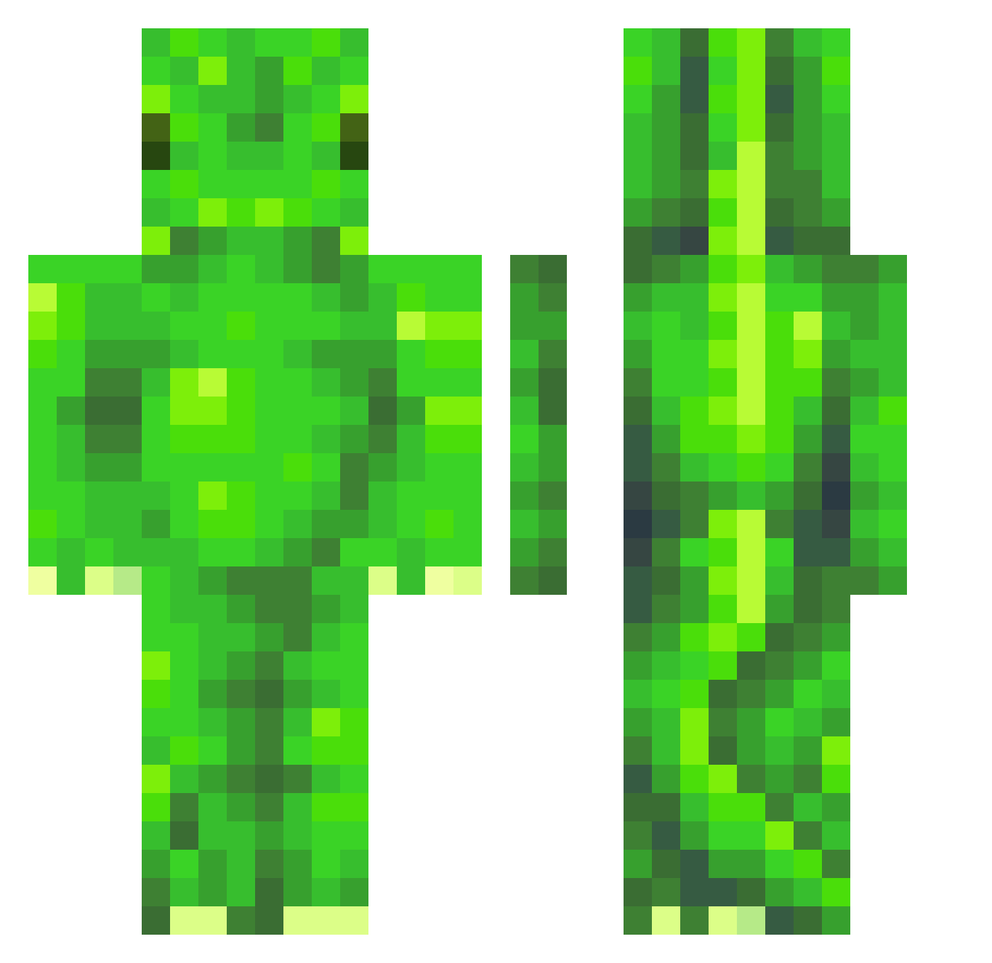 Henricool170 Minecraft skin, front and back view