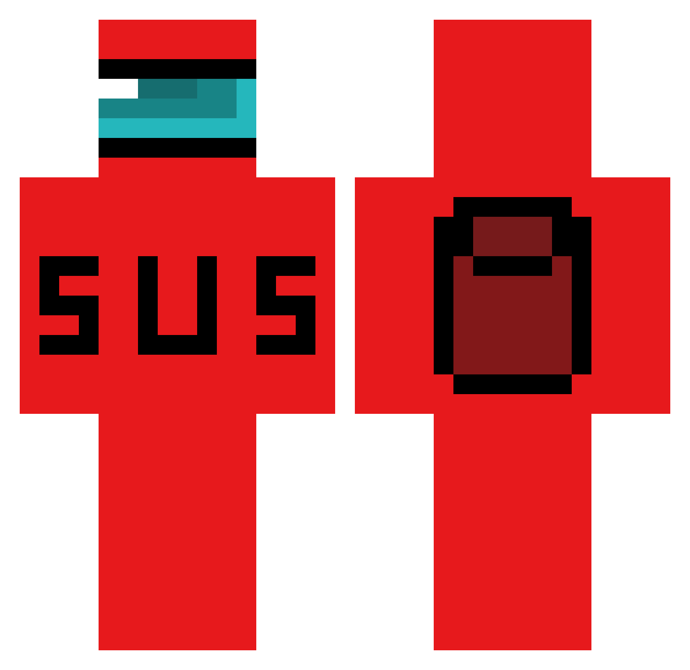 _Diesbezueglich_ Minecraft skin, front and back view