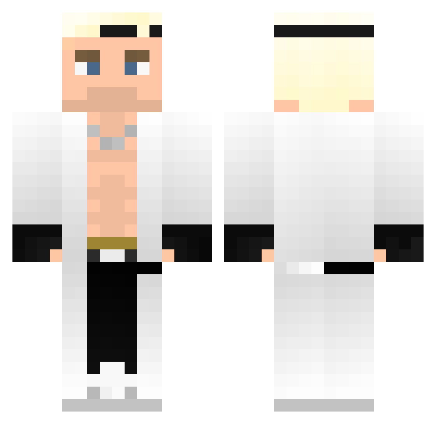 xXMasterAwsomeXx Minecraft skin, front and back view