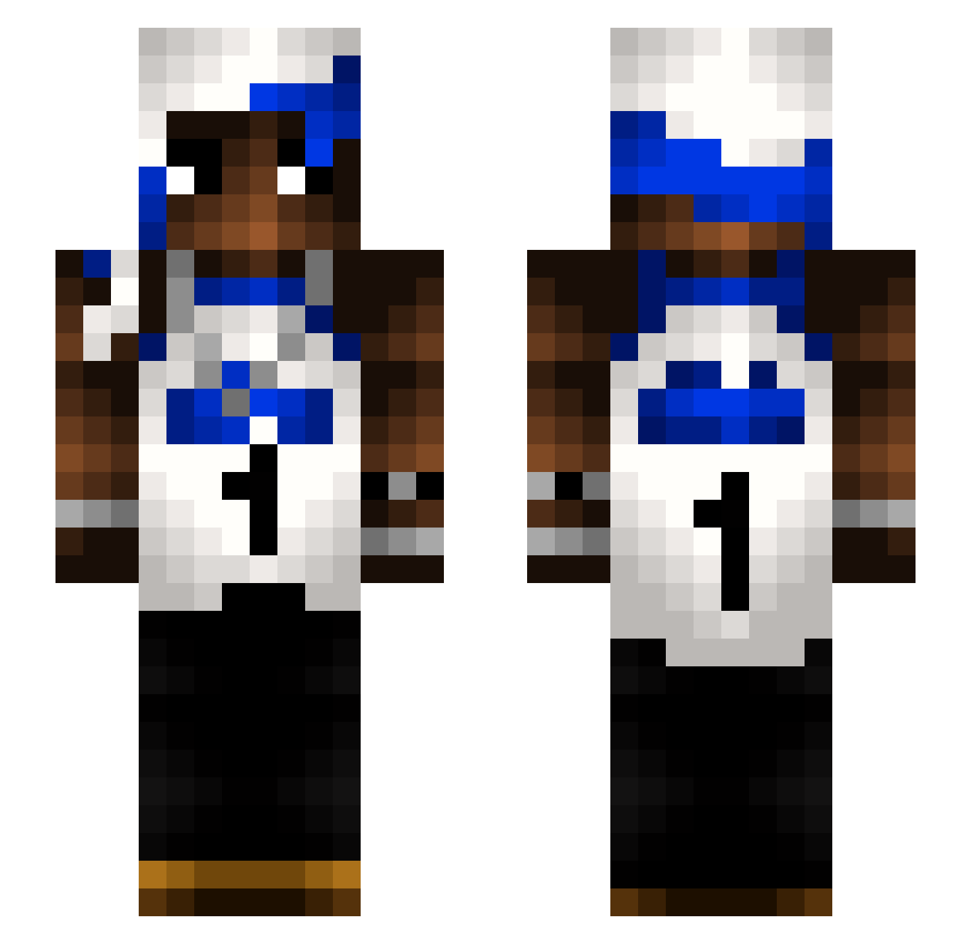 ZockerLeo1 Minecraft skin, front and back view