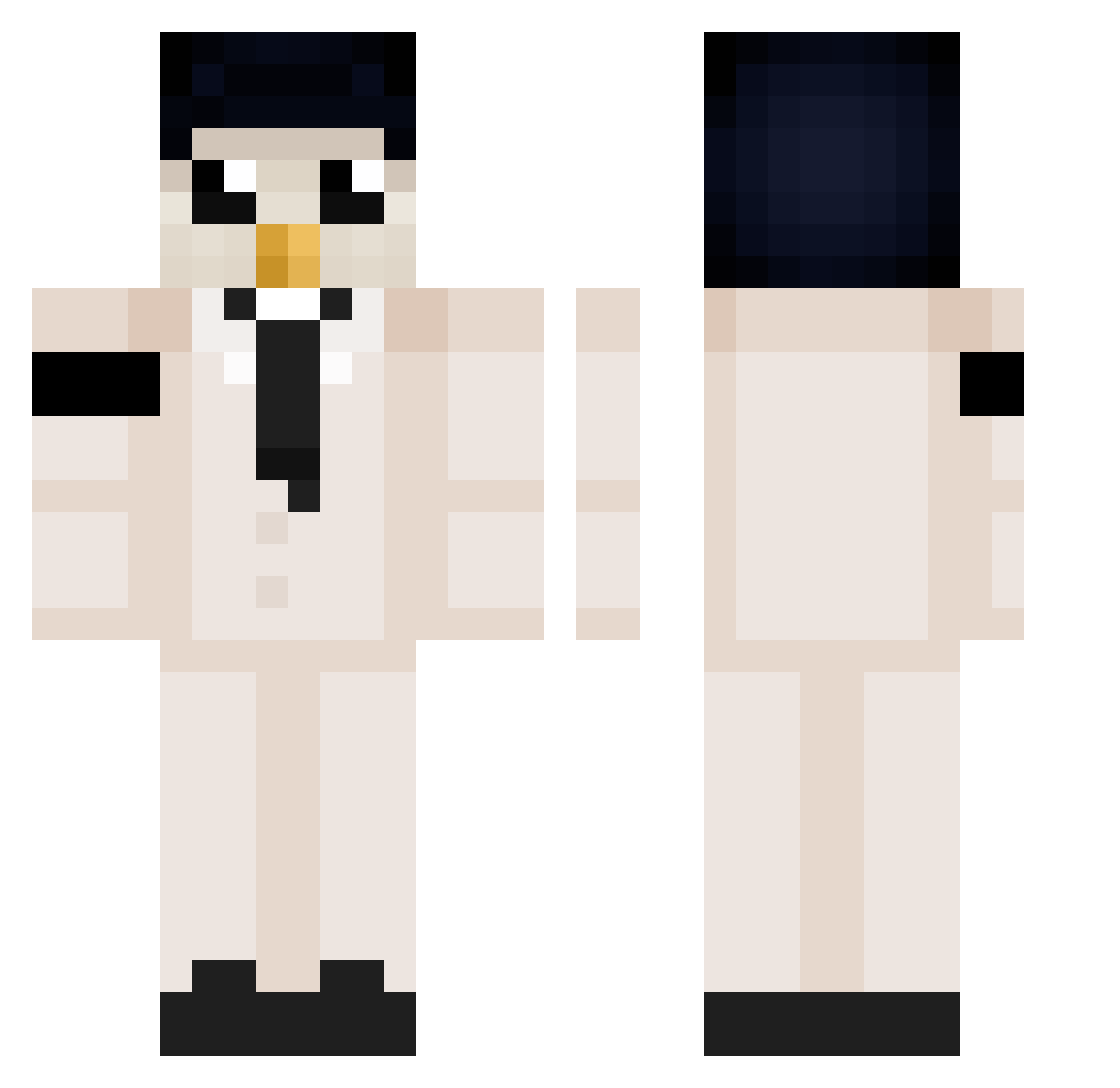 Naibaf242334 Minecraft skin, front and back view