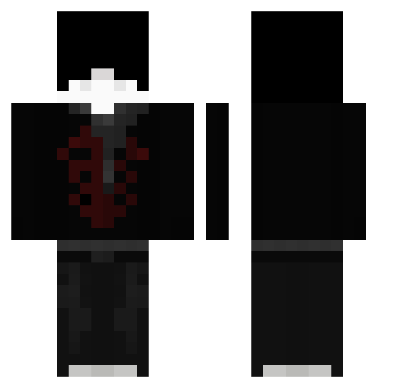 9rep Minecraft skin, front and back view