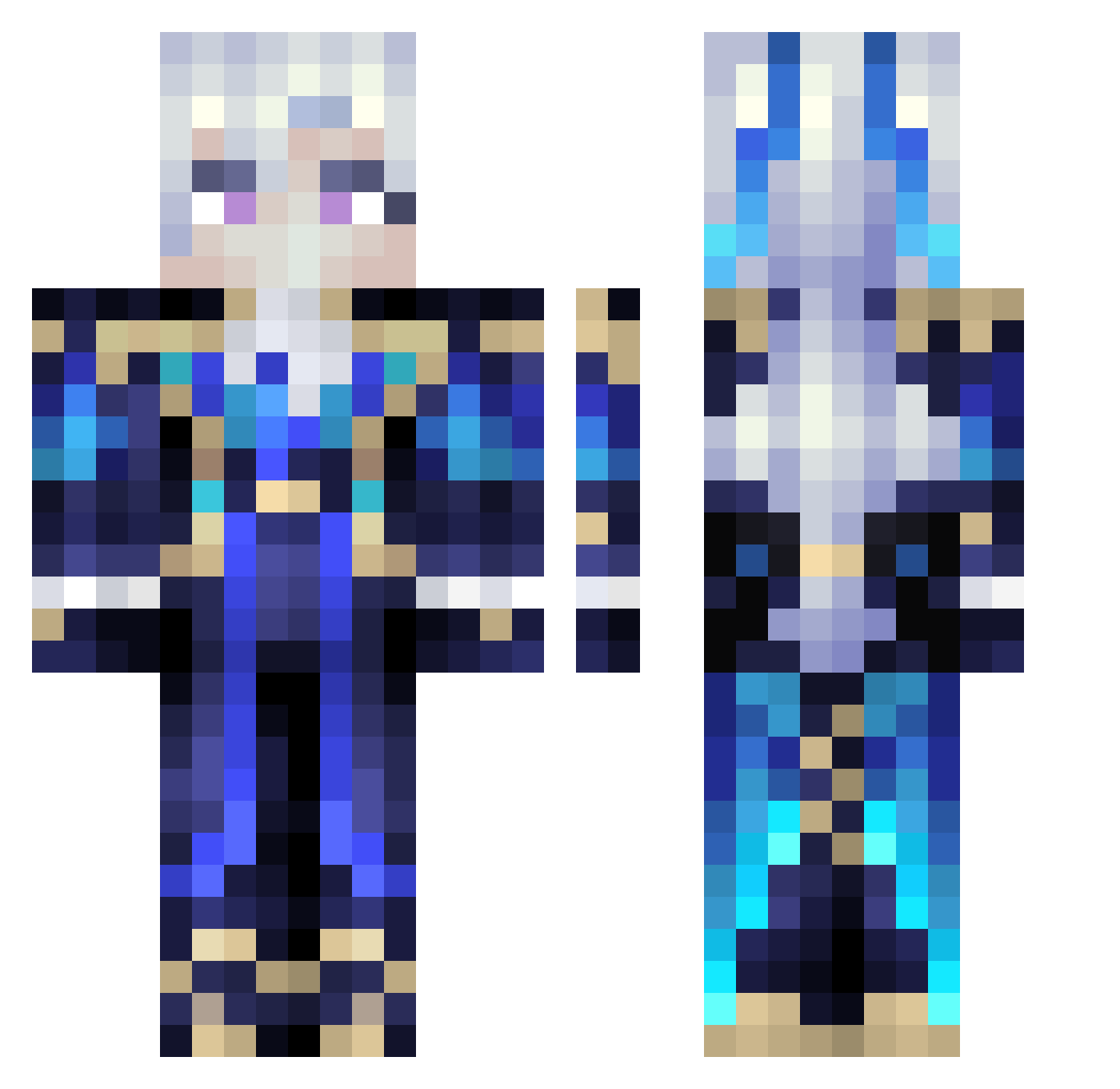 Sotanorsu22 Minecraft skin, front and back view