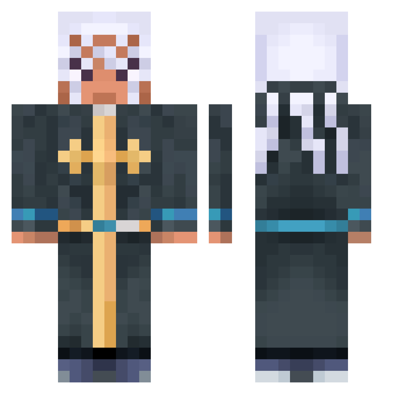 JerrameraJarnd Minecraft skin, front and back view
