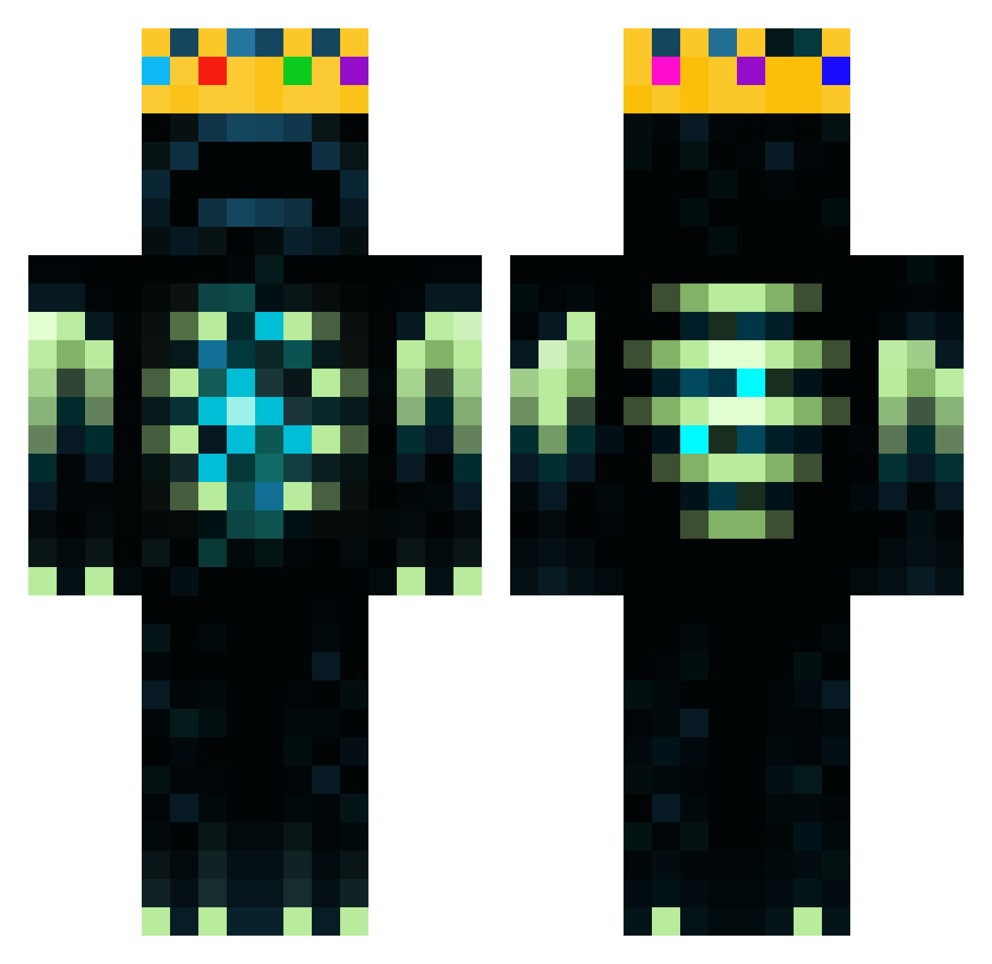 josh0729 Minecraft skin, front and back view