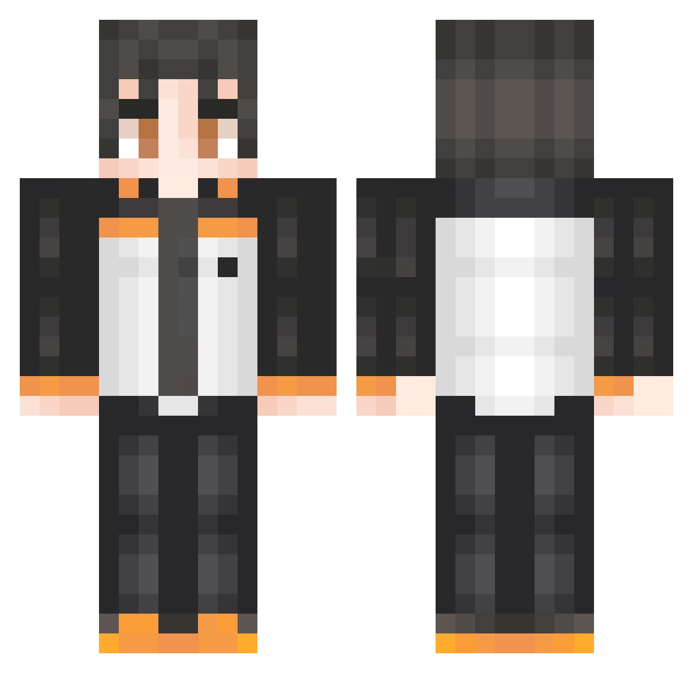 Murnax3 Minecraft skin, front and back view
