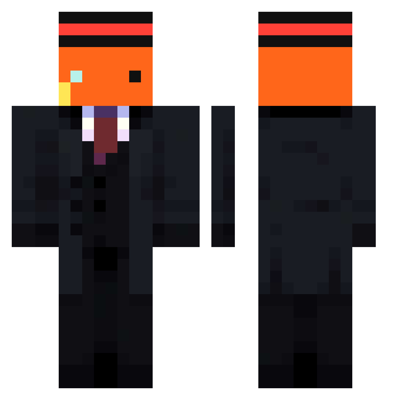 qwilzy33 Minecraft skin, front and back view