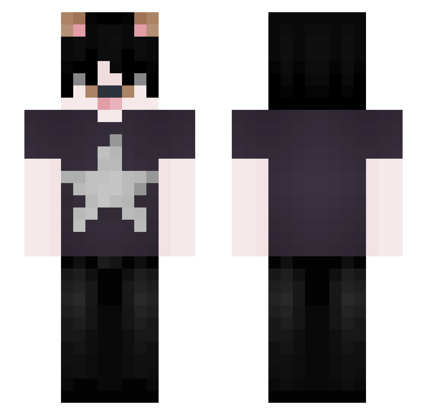 matzuri Minecraft skin, front and back view