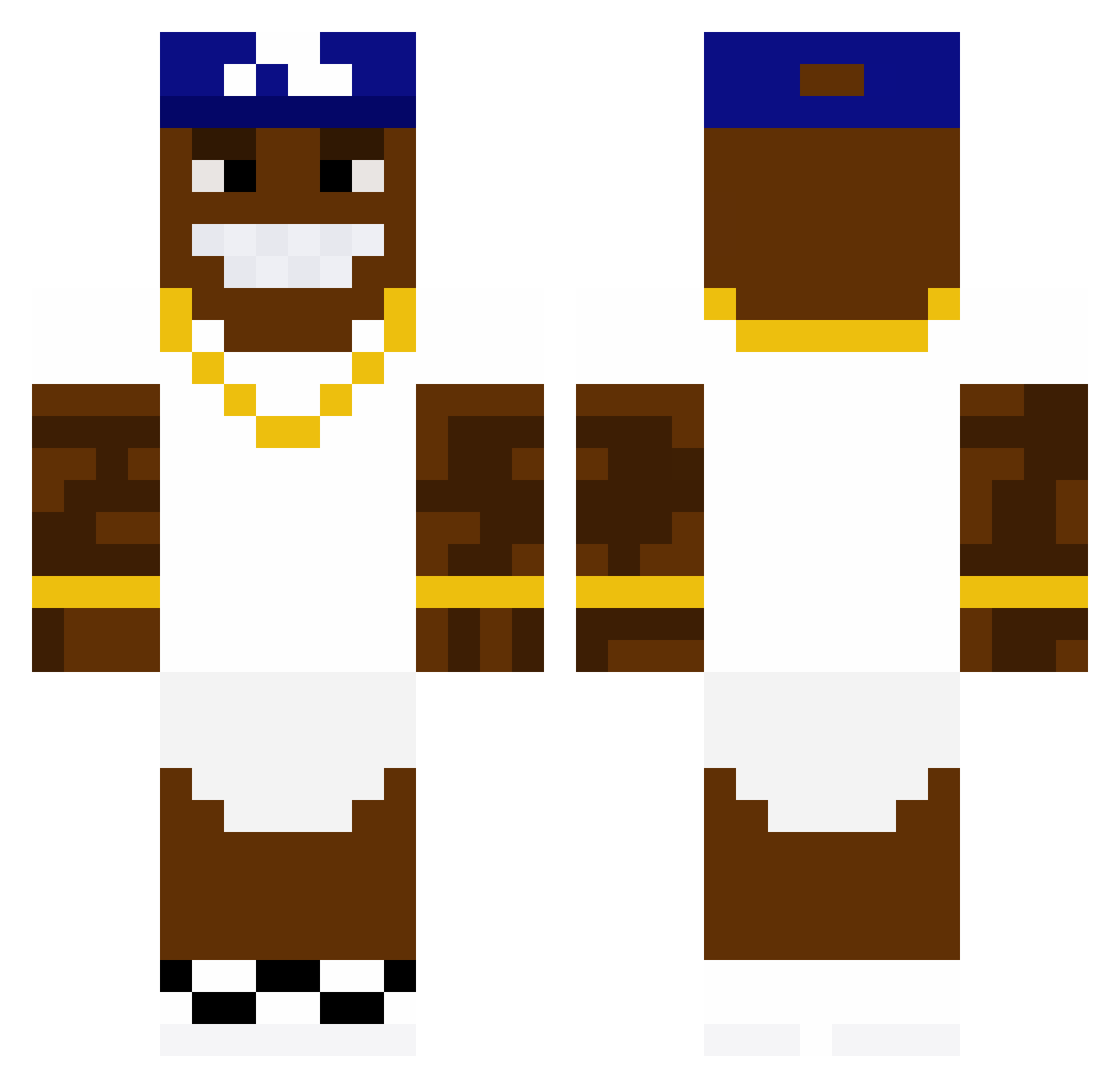 kerm06 Minecraft skin, front and back view