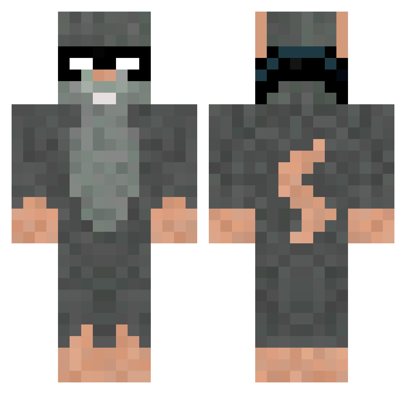 lucasbatman5 Minecraft skin, front and back view