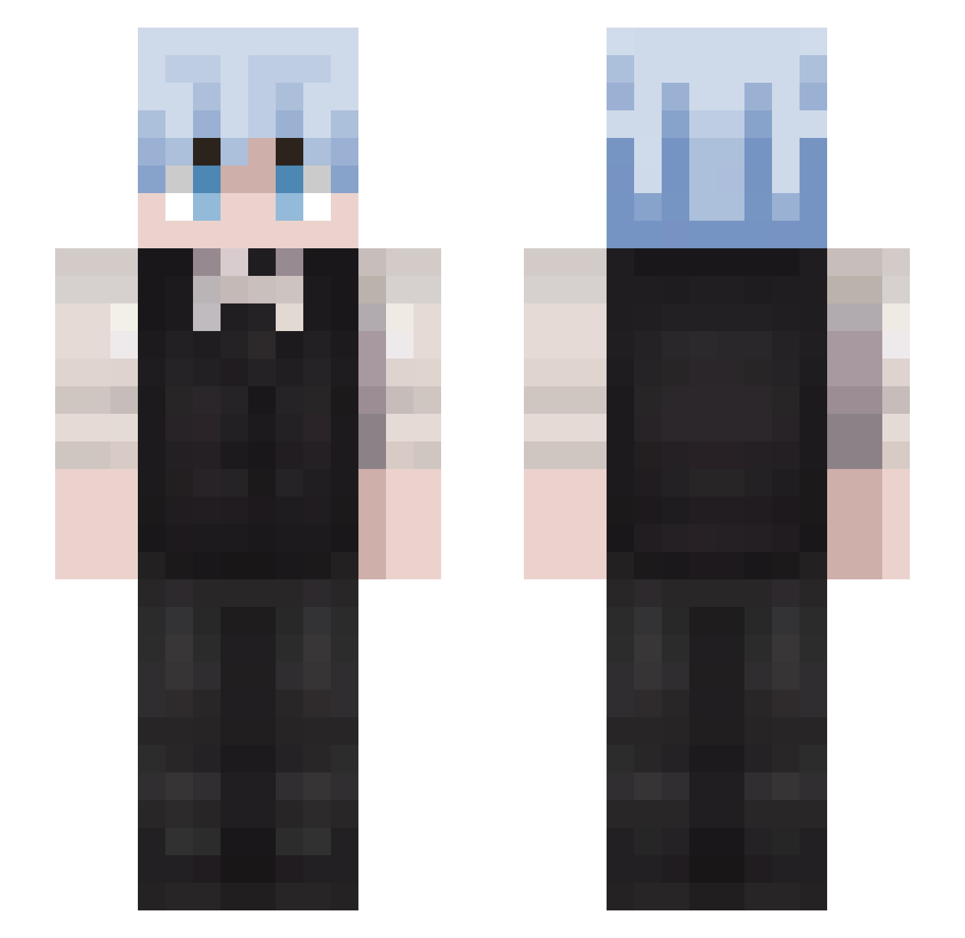 Zeek22_a Minecraft skin, front and back view