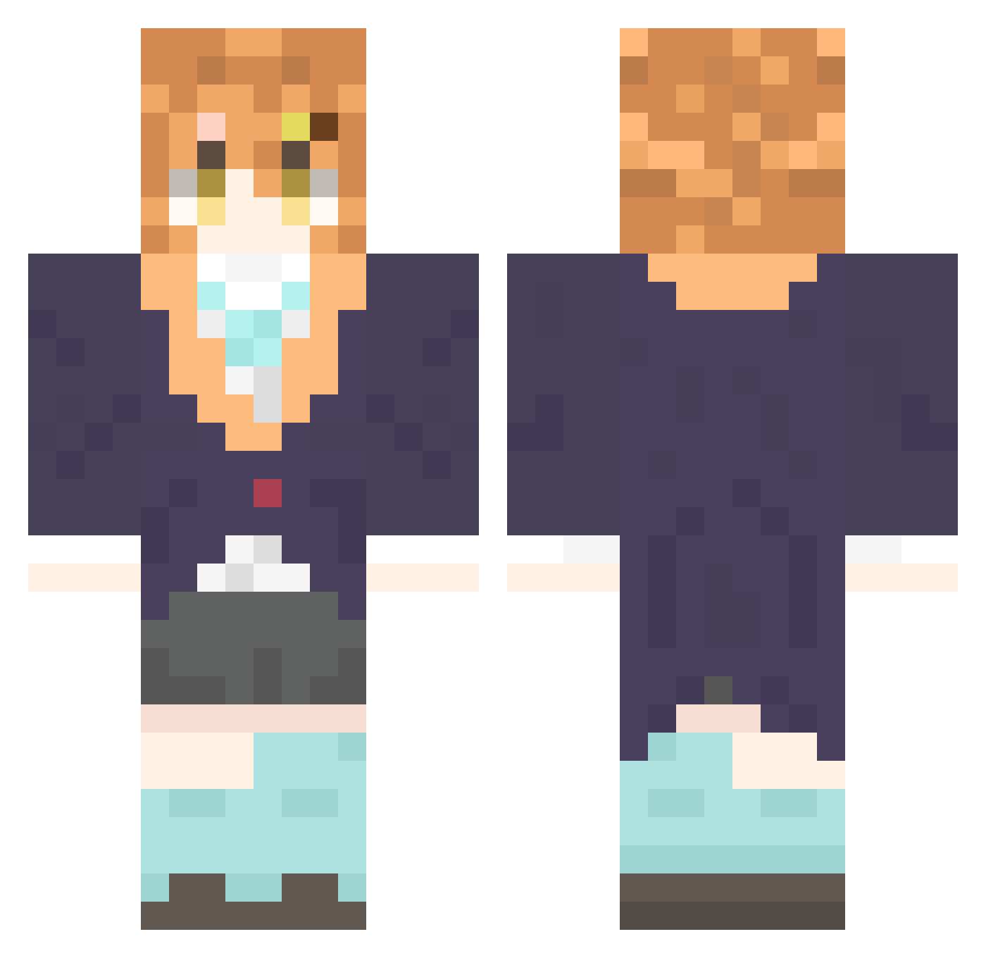 Libra_Kariduki Minecraft skin, front and back view