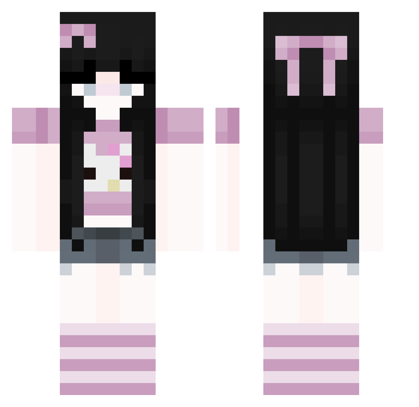 Dyoga1987 Minecraft skin, front and back view