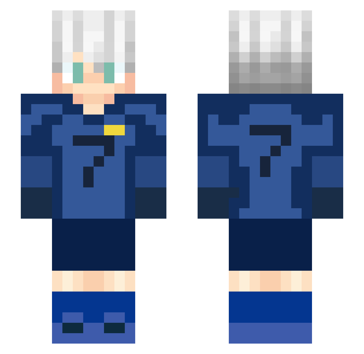 SeishiroChang Minecraft skin, front and back view