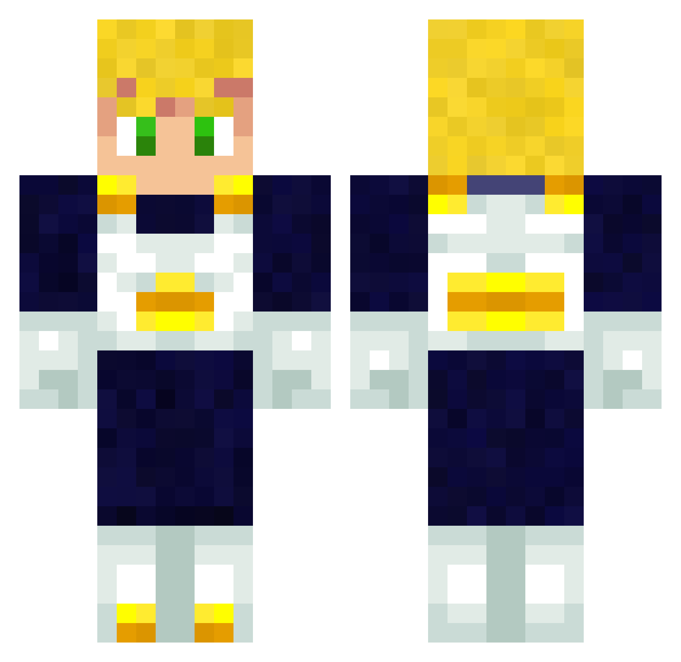TimosFriend Minecraft skin, front and back view