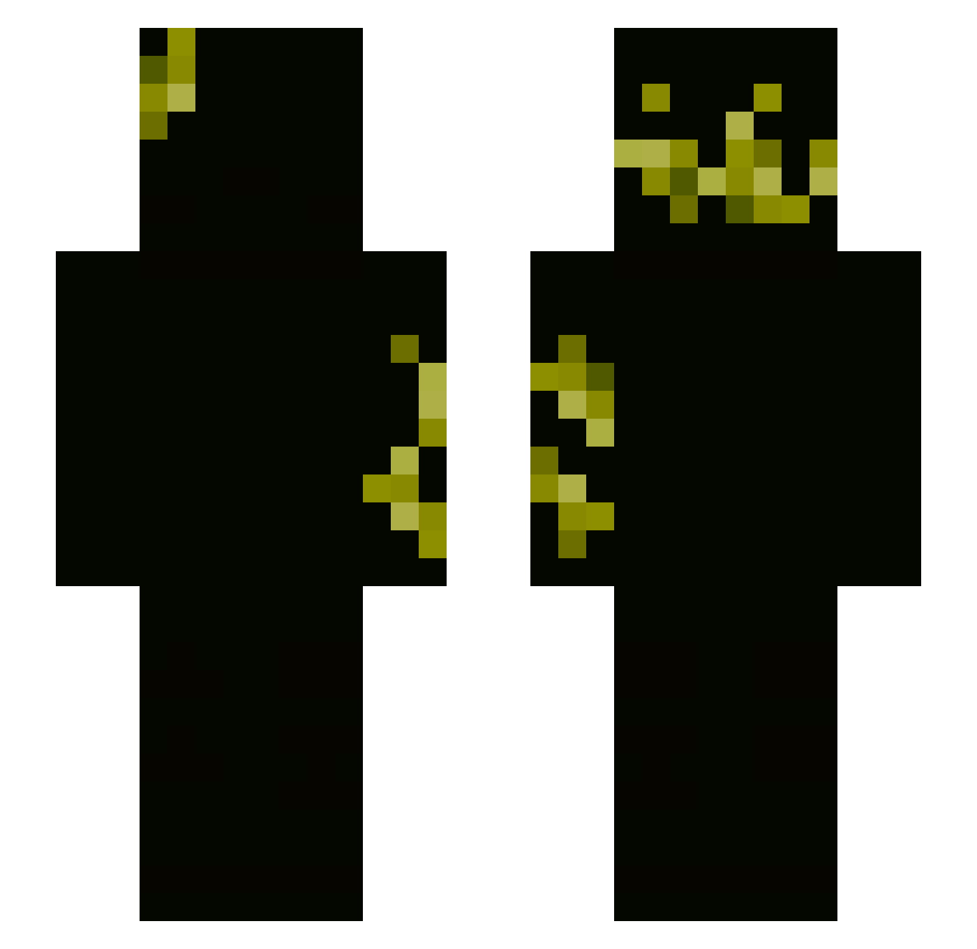 scarybilly Minecraft skin, front and back view