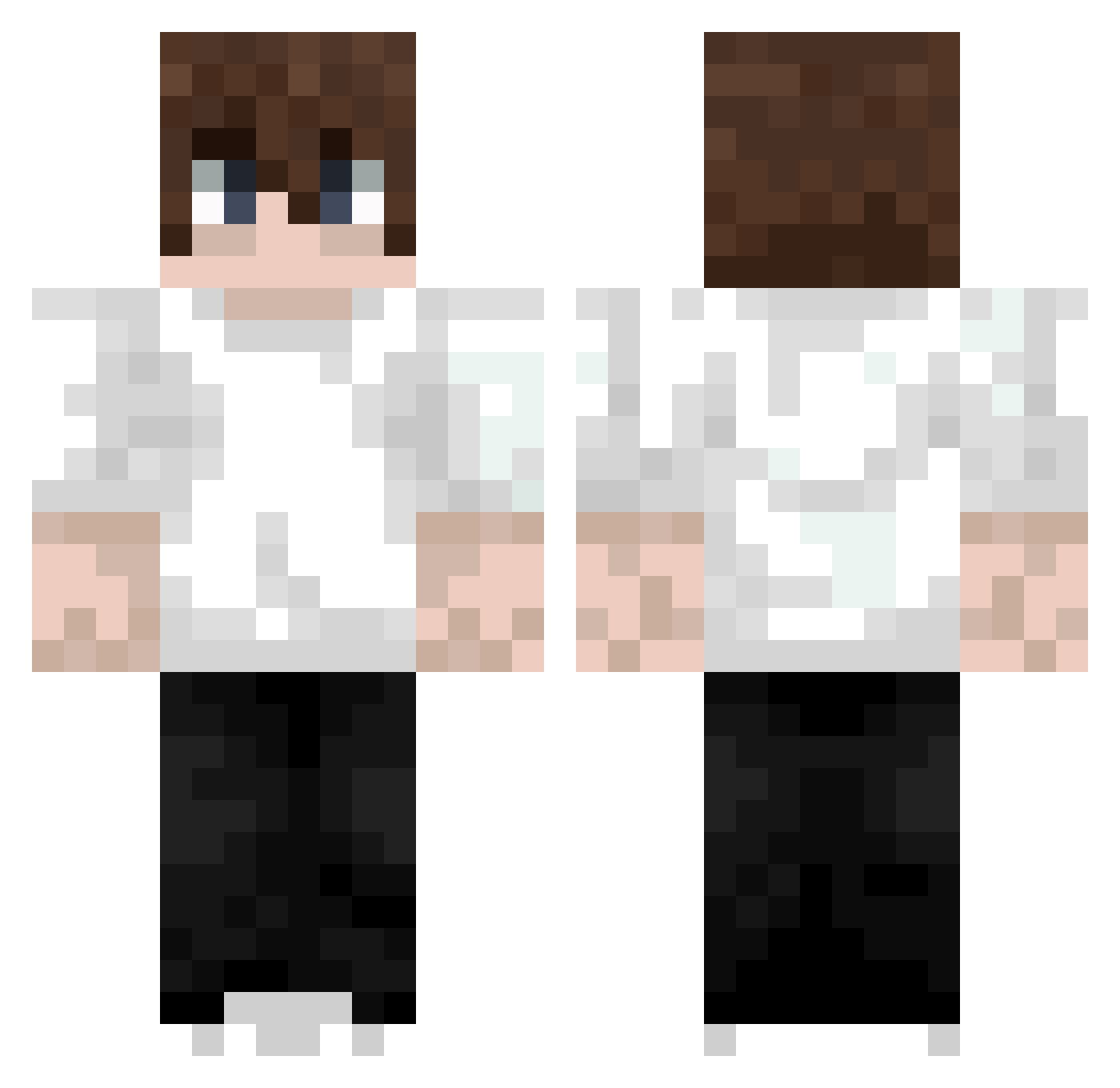TheFire_Dead Minecraft skin, front and back view