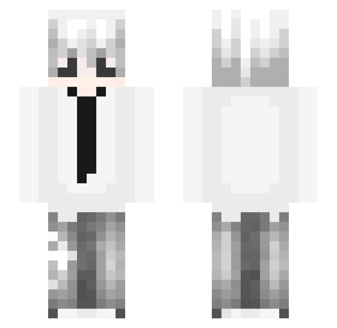 Swightalt Minecraft skin, front and back view