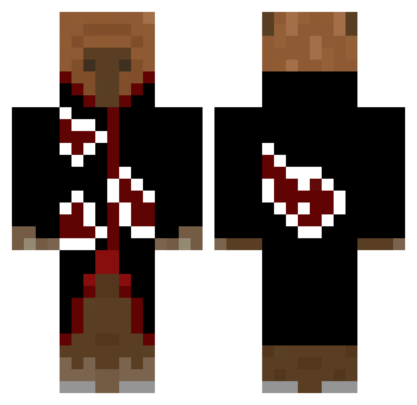 YouKuma_ Minecraft skin, front and back view