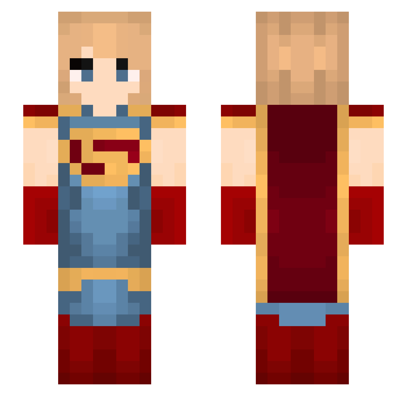 Salesman03 Minecraft skin, front and back view