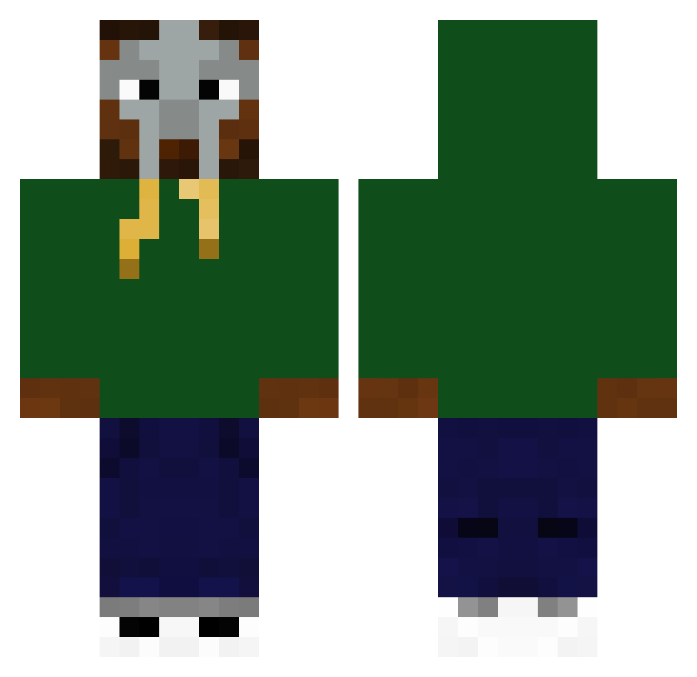 Andi_Alphahawk Minecraft skin, front and back view