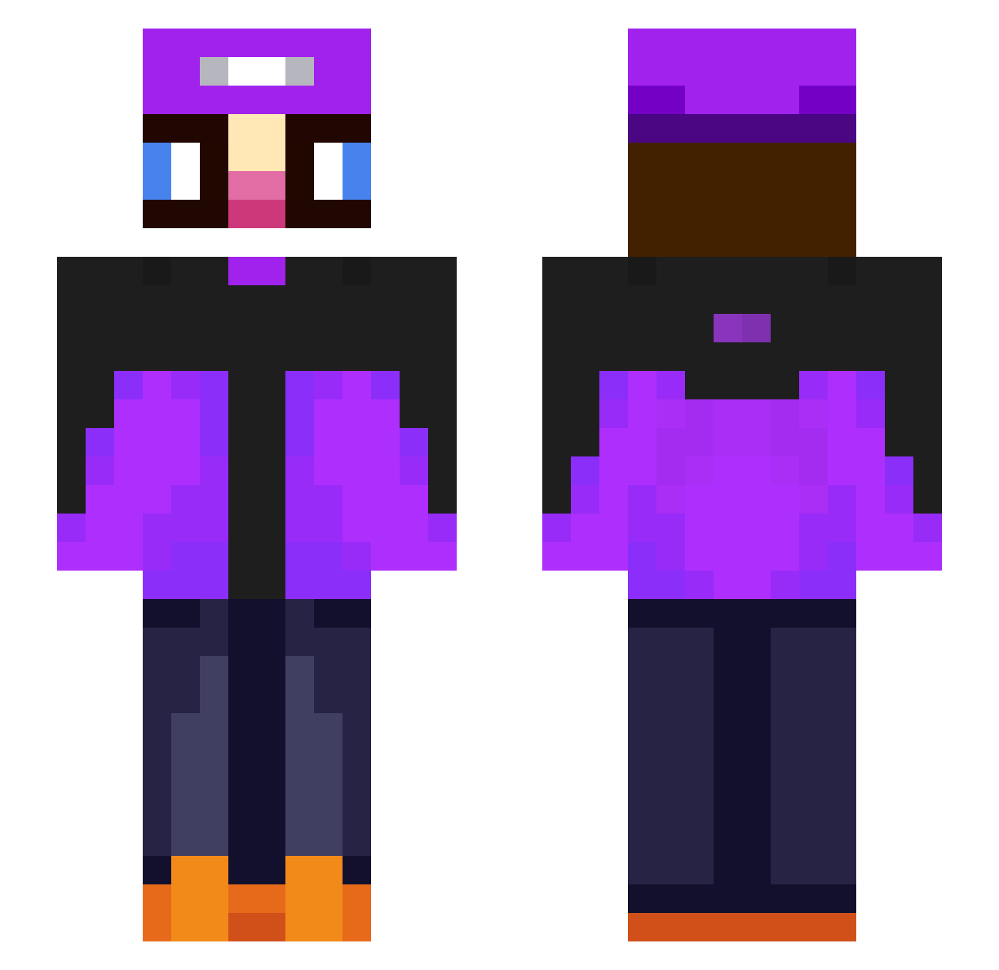 MaisieA9123 Minecraft skin, front and back view