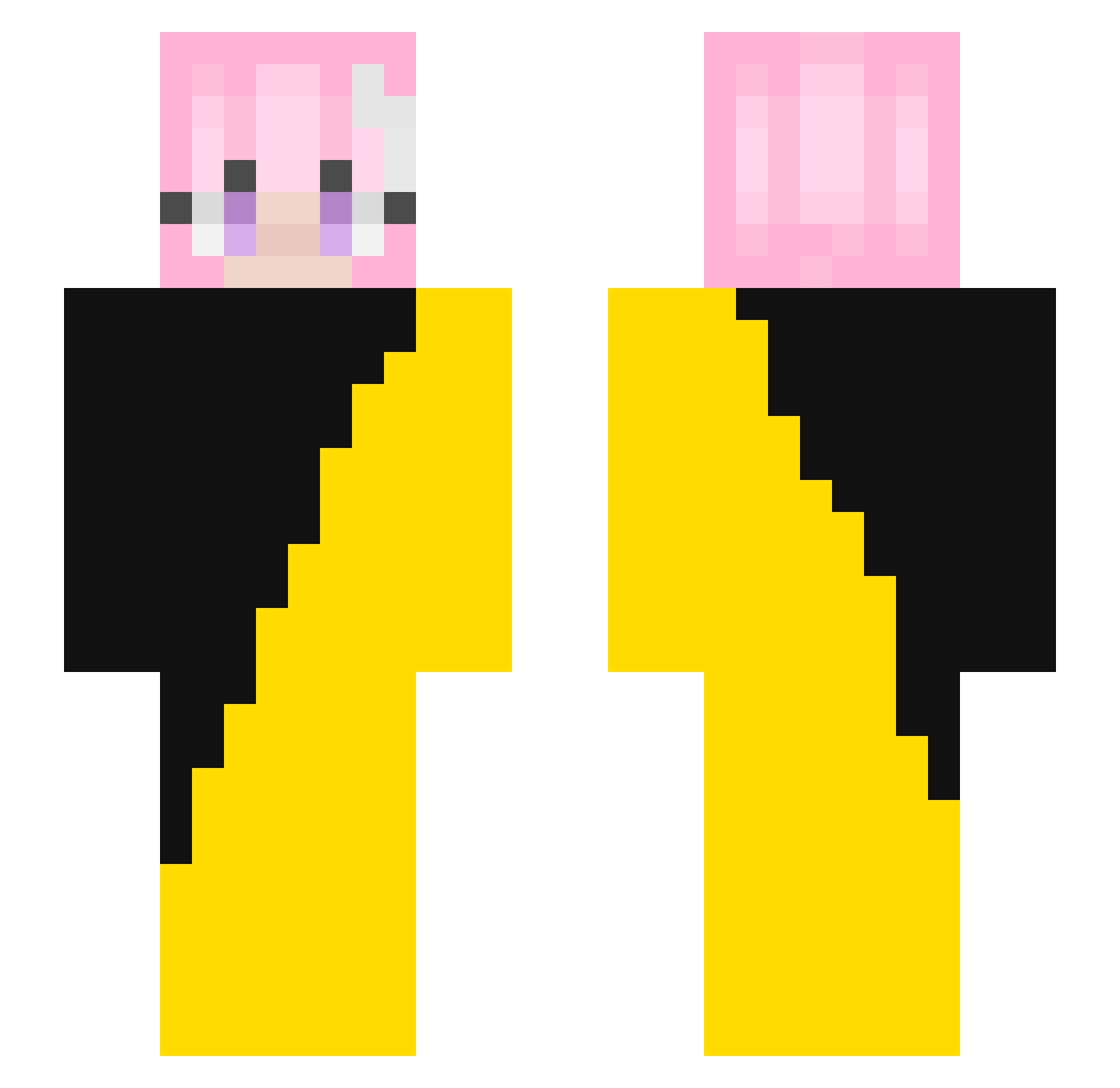 Gorunuch_UwU Minecraft skin, front and back view
