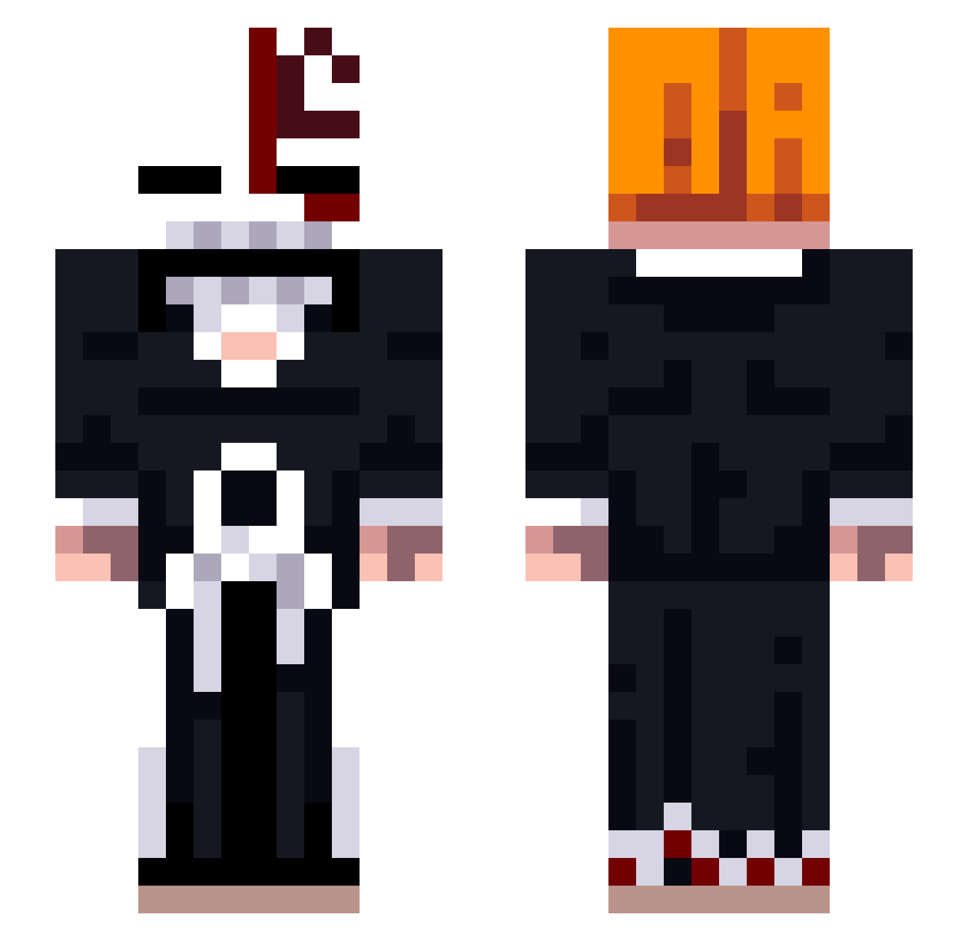 user_Riley Minecraft skin, front and back view