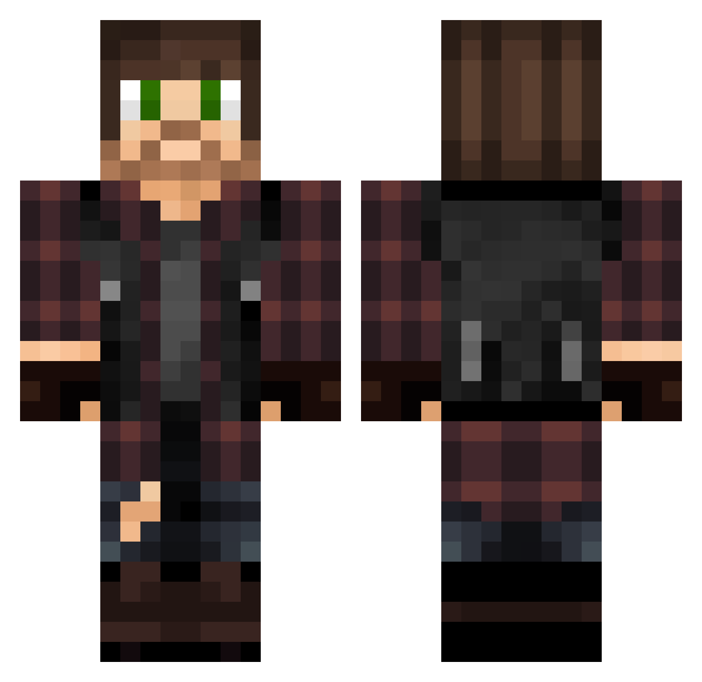 Spaan_Llyod Minecraft skin, front and back view
