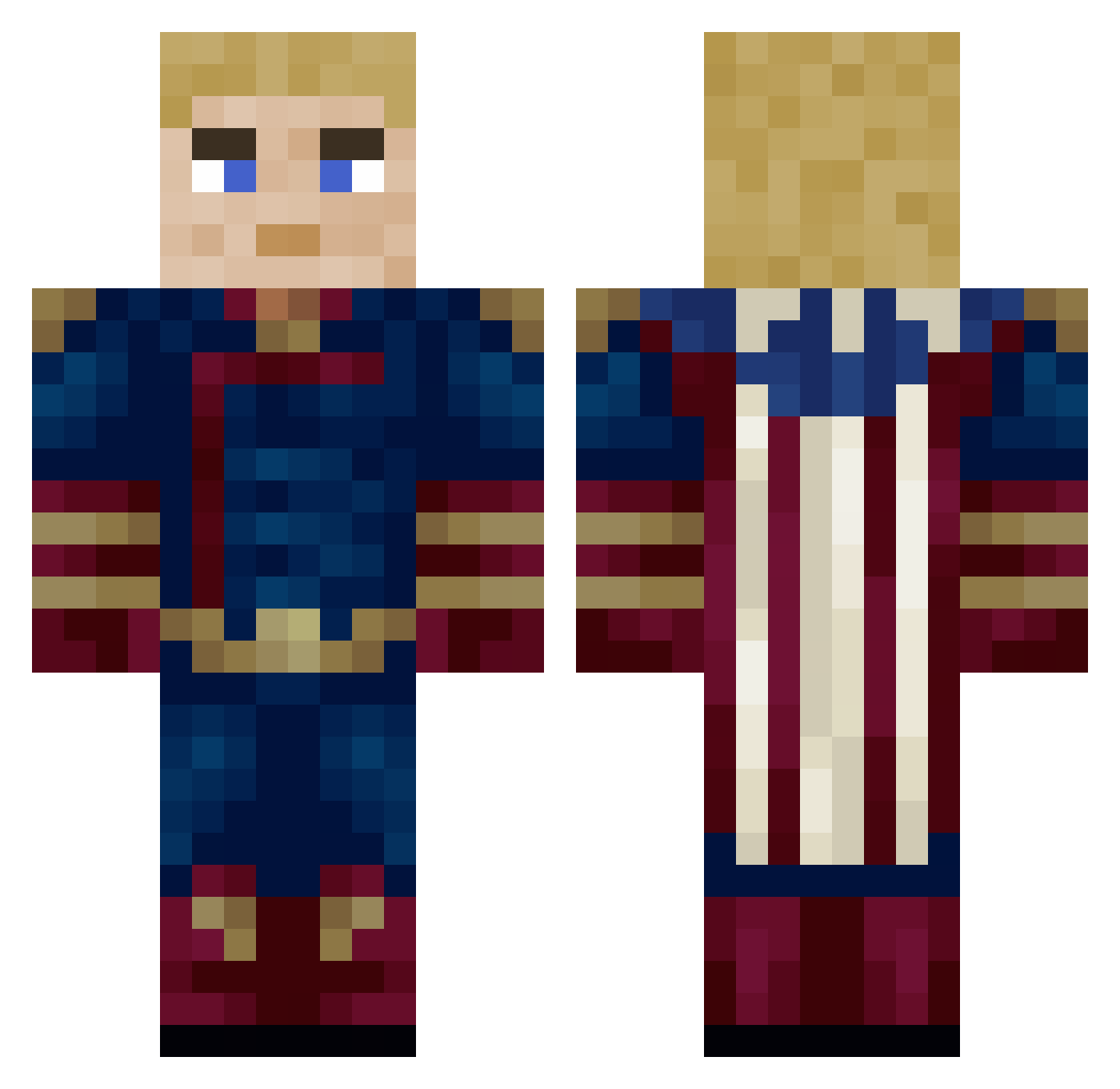 kriscraft11 Minecraft skin, front and back view