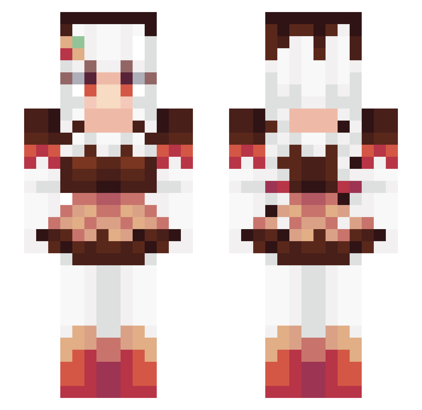 pumpkinspice1303 Minecraft skin, front and back view