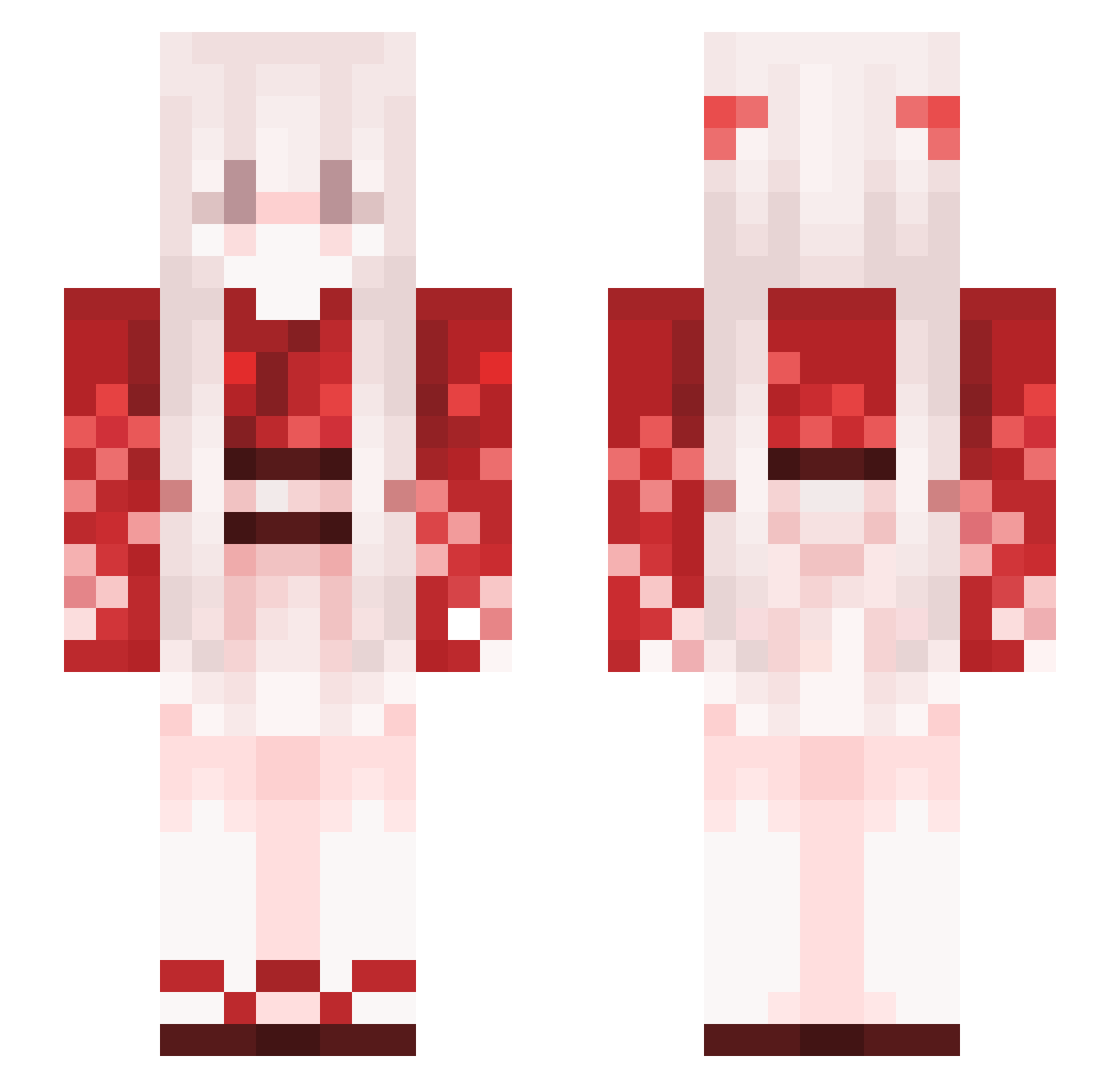 POTEZNYGEJ Minecraft skin, front and back view