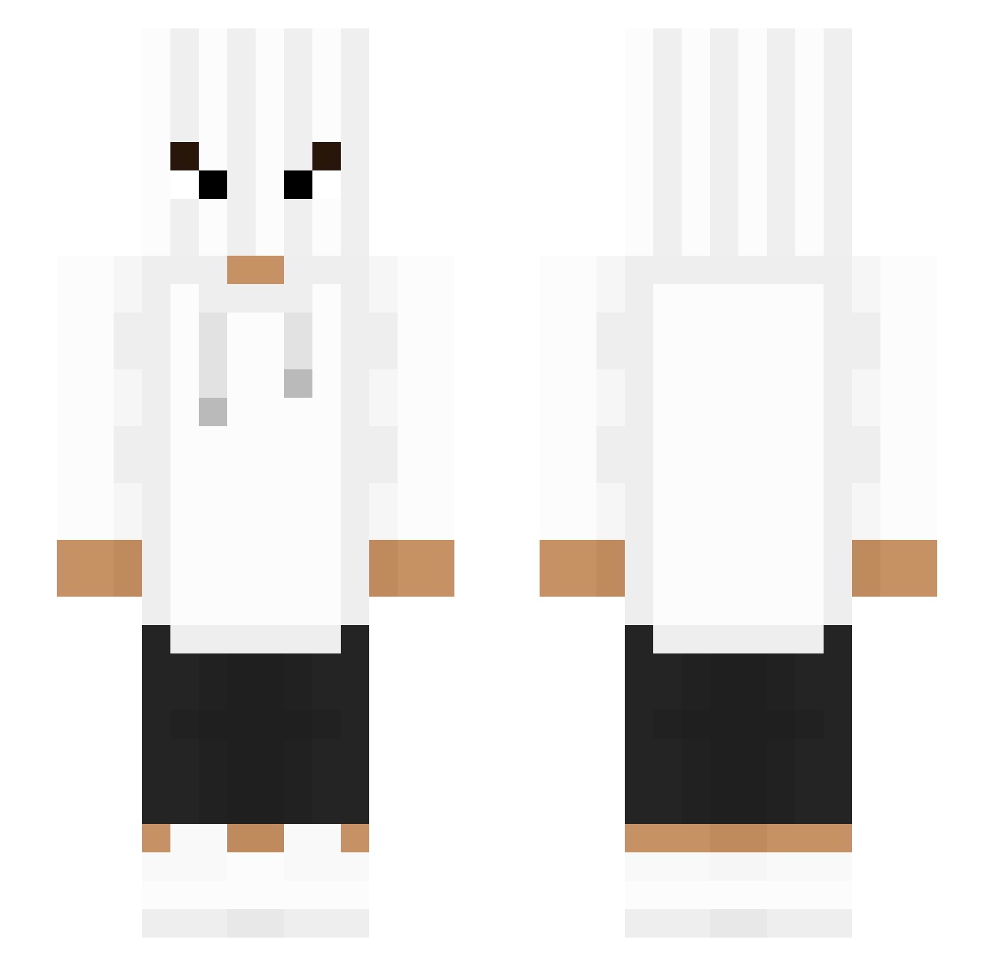 Bulwyn Minecraft skin, front and back view
