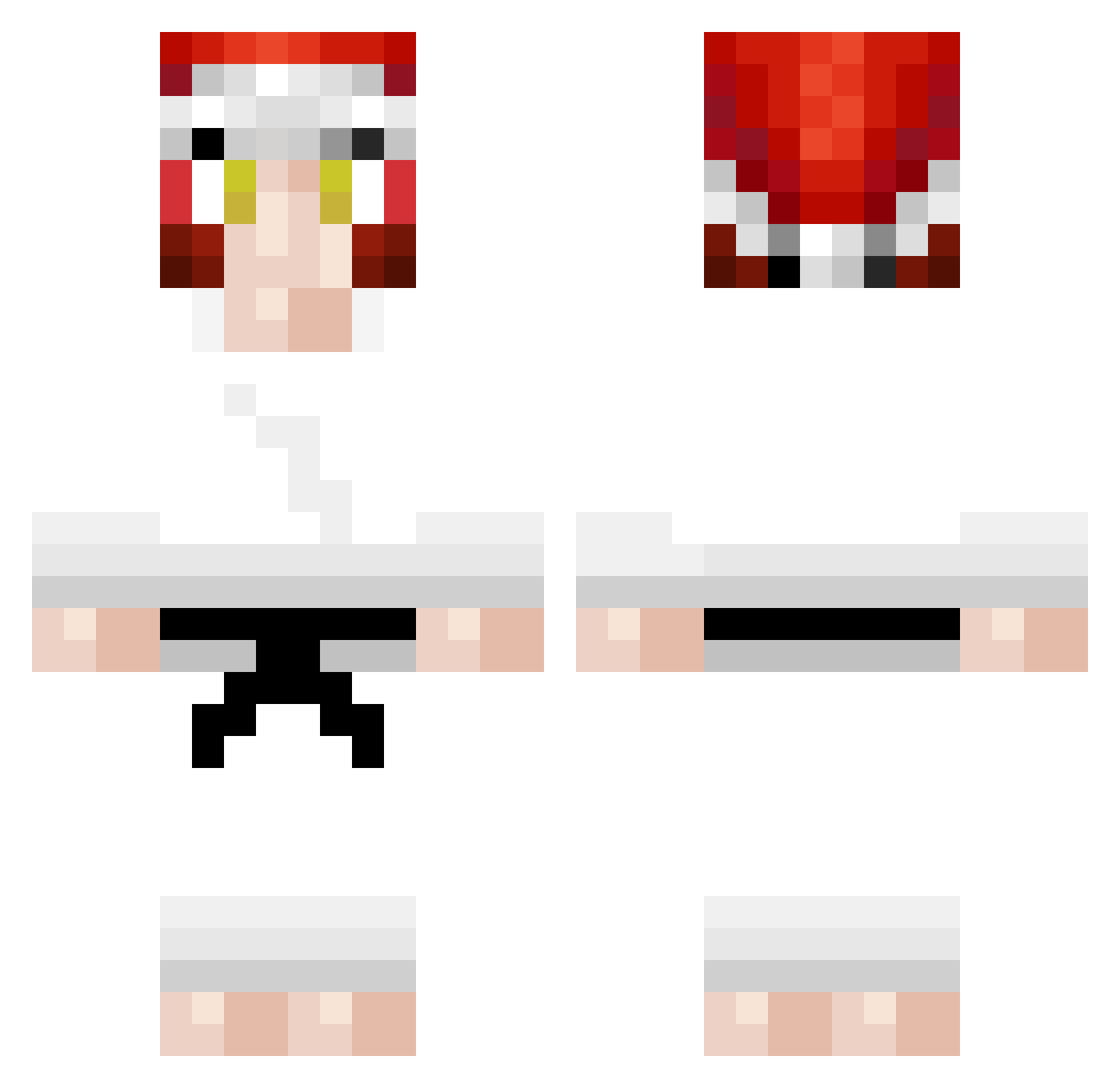 randomplayerb Minecraft skin, front and back view