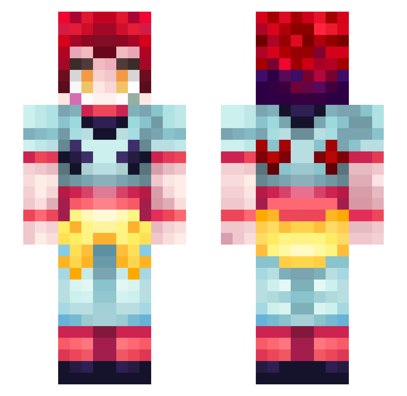 Gurkenwasser83 Minecraft skin, front and back view